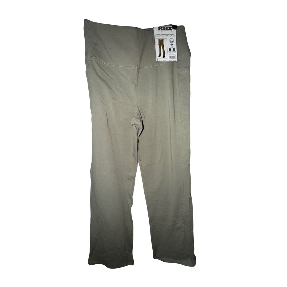 RBX Bootcut Pant Womens XL Smoke Sage NWT Tummy Control Cotton‎ Spandex 316373